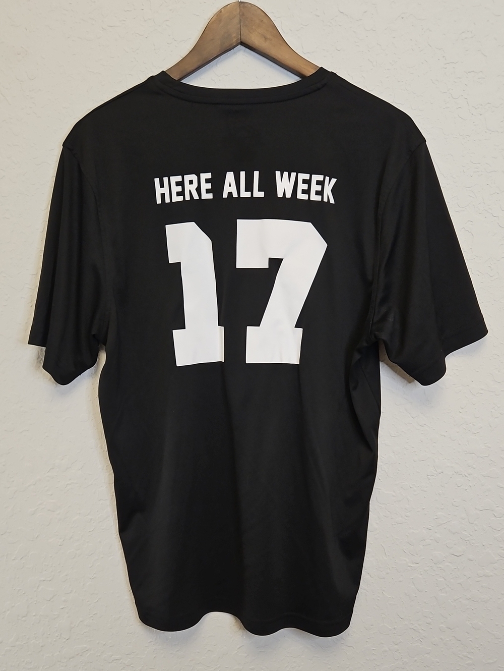 Ahead USA The Players Black Tee. "Here All Week 17"